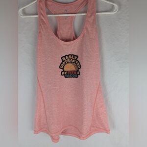 Easily Distracted Pink Tank Top Icyzone Athletic Top (3FOR$20/SALE)